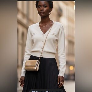 Viscose Blend TTahari NY Luxury  Light Soft Cardigan size Large